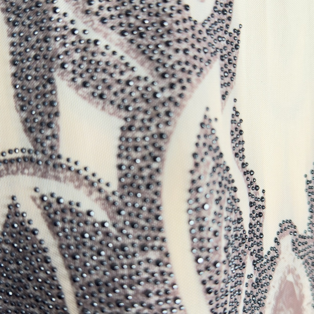KIKIRIKI Tattoo Mesh Maxi Dress Size M - Picture 10 of 11
